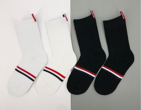 

men's socks new lengthened cotton breathable sweat-absorbing sports and leisure korean version of the college mid-tube socks boxed 4pcs, Black
