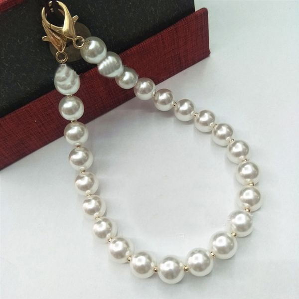 

imitation pearl bag chain shoulder strap women pearl beading bag accessories diy replacement bags chain belt shoulder handle, Black