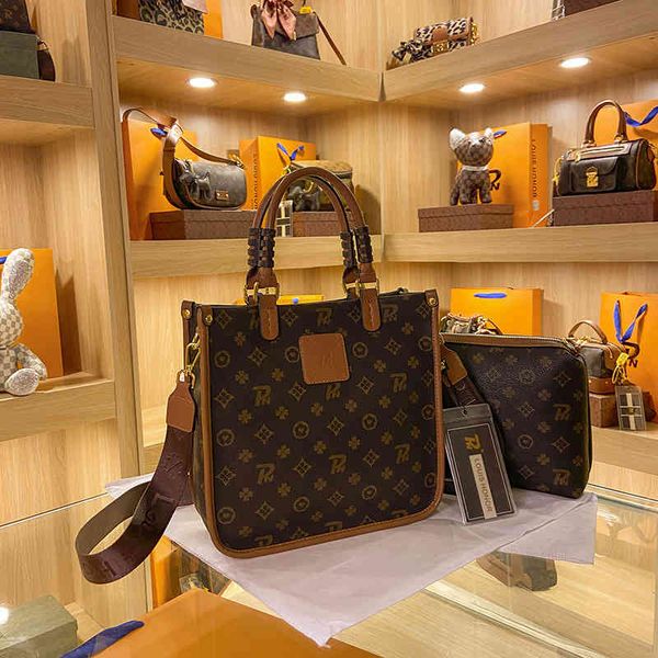 

factory direct 65% off 2022 autumn new heavy industry tote h messenger large capacity mother and son women's bag