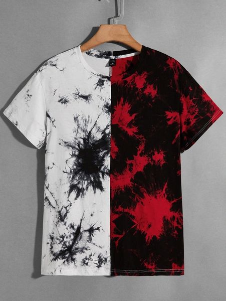 

men tie dye tee i4vb#, White;black