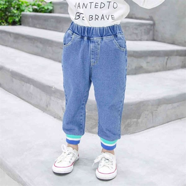 

baby girl jeans patchwork jeans girl casual style jeans infantil spring autumn girls clothes 210412, Blue