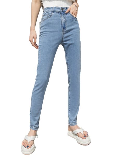 

dazy high waist slant pocket jeans n4xi#, Blue