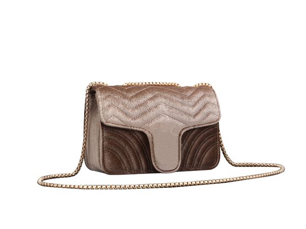 

fashion shoulder bag cross body women gold chain velvet crossbody handbag bags heart pattern handbags purses wallet