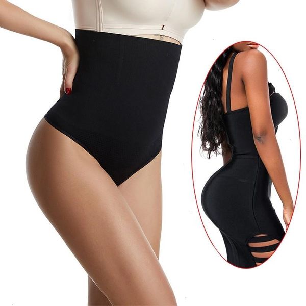 

women thong shapewear waist trainer butt lift body shaper slimming briefs corrective underwear high tummy control panties, Black;white