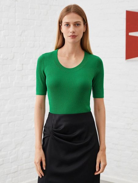

motf premium 100% wool ribbed knit g3hq#, White;black