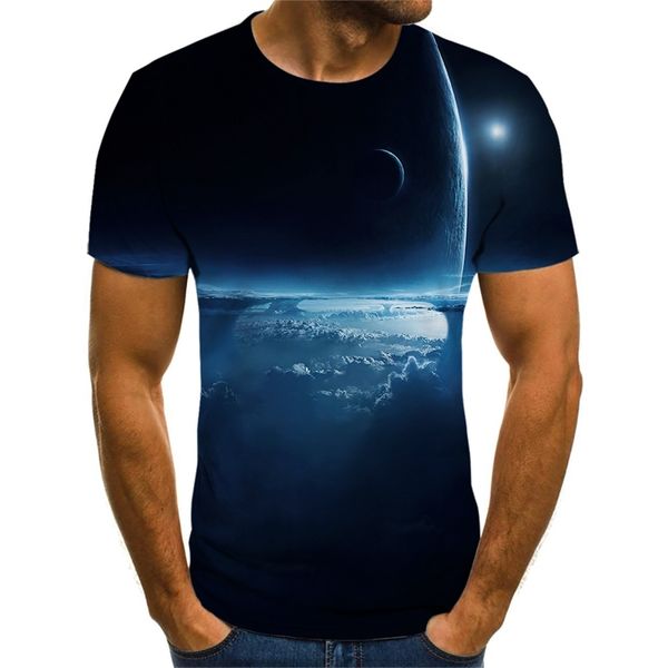 

four seasons selling cosmic star print short sleeve design simplicity soft fit easy oversized t shirt 220719, White;black