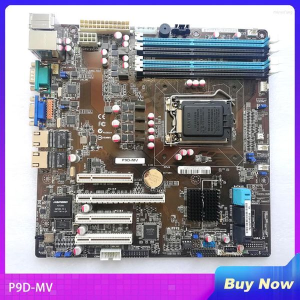 ASUS Sunucu için Anakartlar P9D-MV Anakartı C222 LGA 1150 Çekirdek I3/Xeon E3-1200 V3 DDR3 32GB UATX MADELİ Yüksek Kalite Motherboards