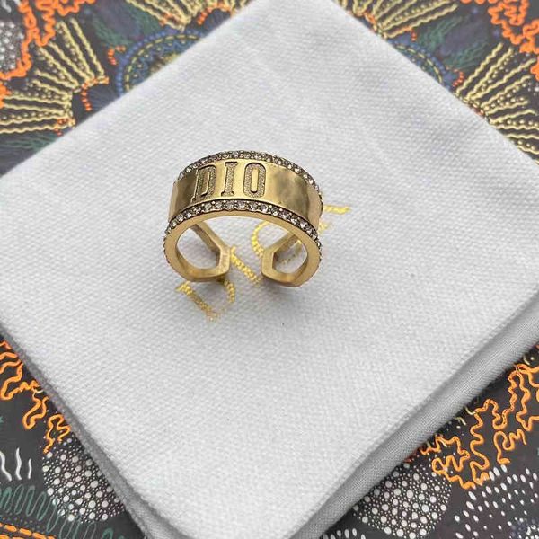 

72% off designer jewelry / home two rows of adjustable ring with drill opening, female minority living ring jewelry, Silver