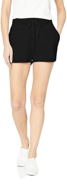 

essentials women's studio terry dolphin short u5sa#, White;black