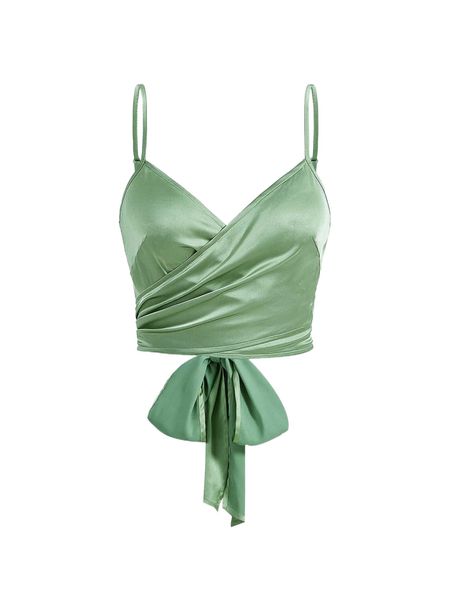 

mod solid wrap cami 16gn#, White