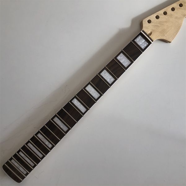 

diy guitar neck maple 22 frets 24inch scale length rosewood fingerboard gloss