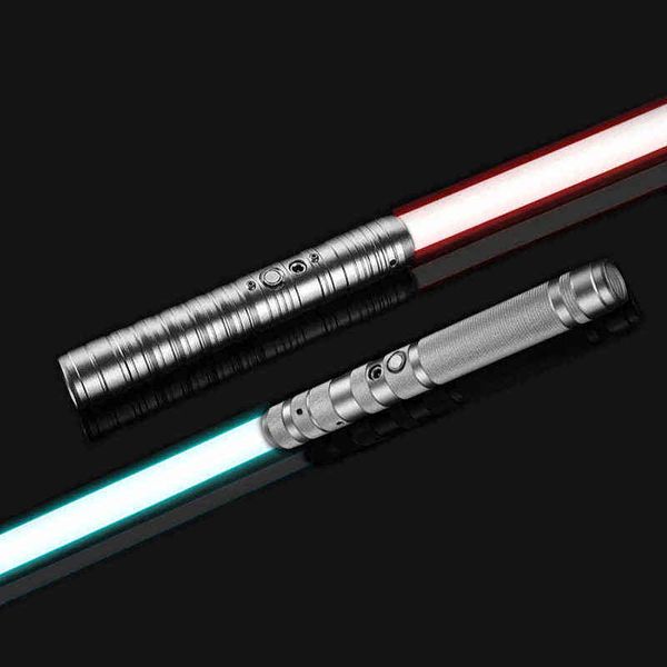 Spada laser Laser RGB Metallo Light Saber Spada Giocattoli Espada Kpop Lightstick Brinquedos De Luz Juguetes Zabawki Oyuncak G220414