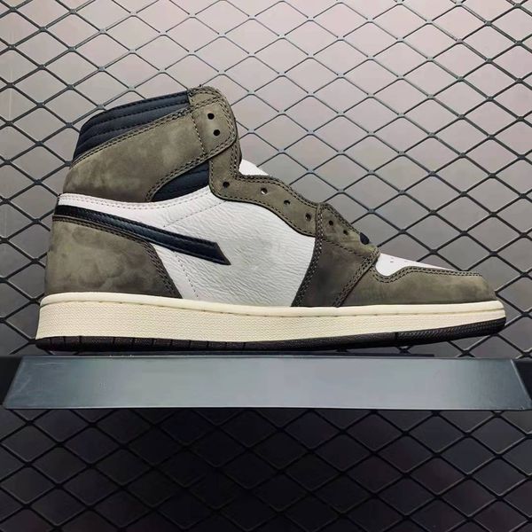 

travis x 1 retro high men women running shoes og cuctus jack trainers casual sneakers barb dark brown cd4487-100 ntzs, Black