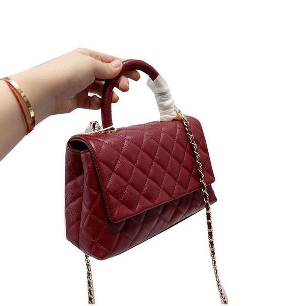 

trendy classic totes caviar calfskin mini bags quilted plaid chain flap makeup luxury designer outdoors sacoche clutches