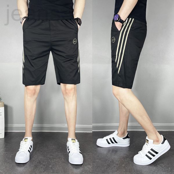 

men's shorts designer 2022 summer men's casual thin shorts fashion trend net red same quarter pants striped beach 0ohz, White;black