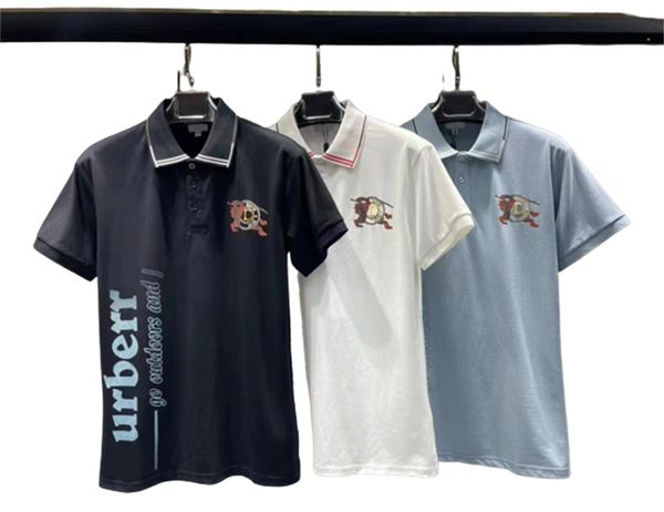 

mens polo shirt designer for man t shirt embroidery horse 2022 men golf polos shirts designers summer women high street casual tees asian s, White;black