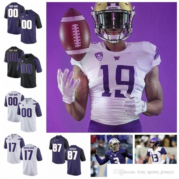 

ncaa washington huskies college football jerseys jake locker jersey drew sample greg gaines chico mcclatcher john ross iii custom stitched, Black