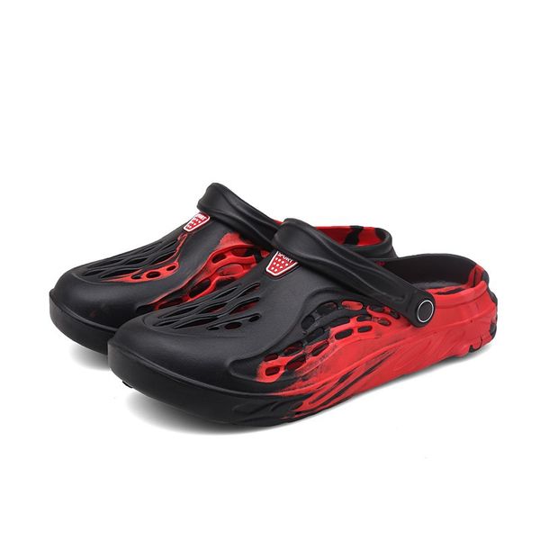 

men's summer sandals, outdoor hole shoes, outer wear sandals, household semi-trailers, Black