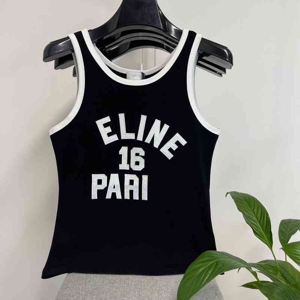 

high home color blocking cloth sleeveless inside and outside wearing suspender underwear sense, White