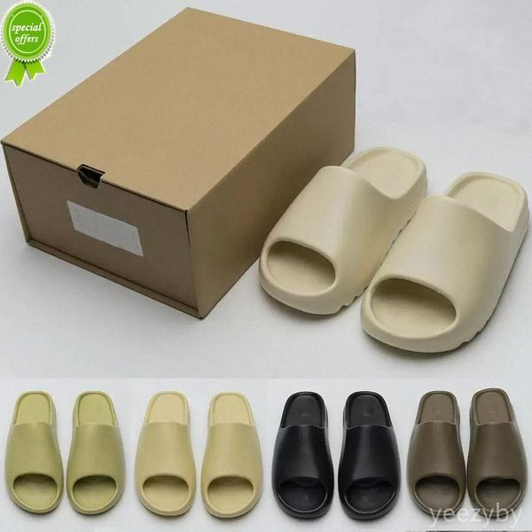 

foam runner designer slippers men woman slider vermillion mineral blue onyx pure, Black