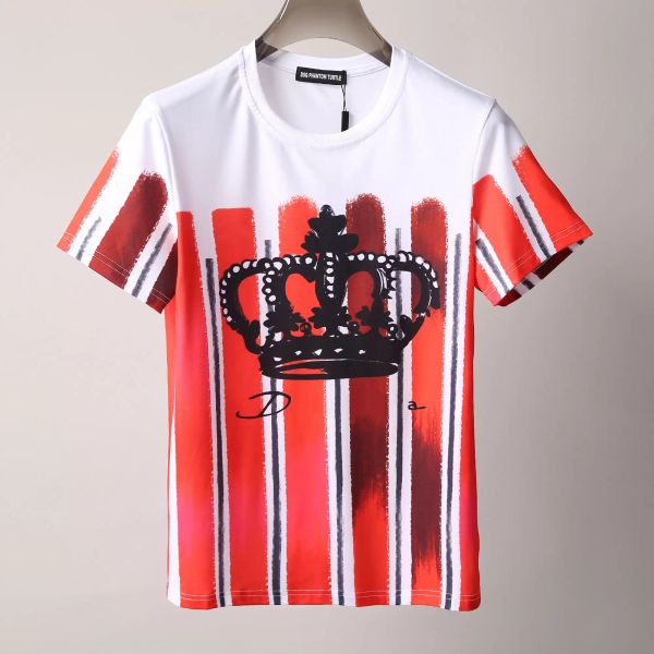 

2022 new mens t shirt european american popular small red heart printing men women couples t-shirt male 100% cotton dsq3, White;black