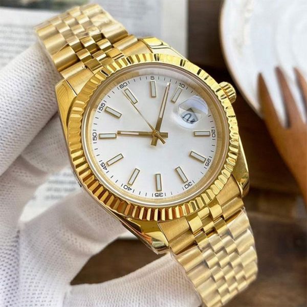 

fashion mens watch automatic mechanical watches 41mm 36mm couple wristwatch waterproof design stainless steel strap orologio di lusso, Slivery;brown