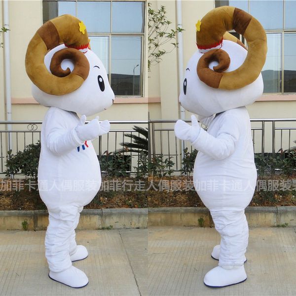 Antelope Sheep Mascot Costume Tema Mascotte Costume di Carnevale Halloween Natale Compleanno Celebrazione Fancy Dress