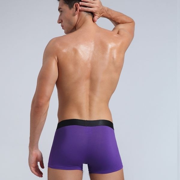 

cantangmin brand man underwear panties 40s cotton skin fabric breathable moisture absorption comfortable boxer y200414, Black;white