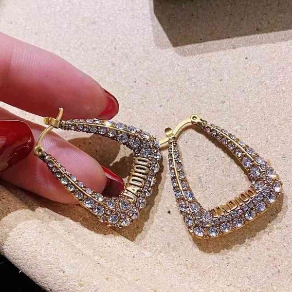

women's fashion personality trend new brand earrings wholesale dijia family style old temperament net red anti allergy letter pearl fem, Silver