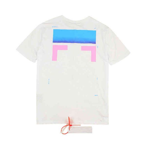 

fashion classic brand mens t shirts loose offs cotton men women t-shirt designers short sleeve letter oil paint tees black white shirt eur, White;black