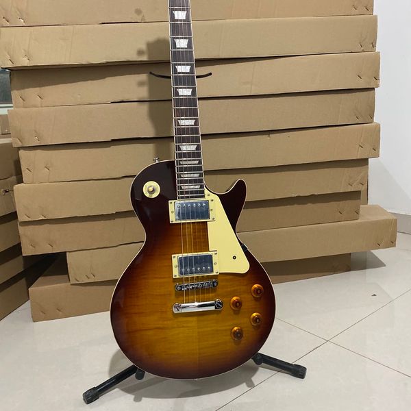 

custom shop electric guitar vintage sunburst color chrome hardware rosewood fingerboard mahogany body