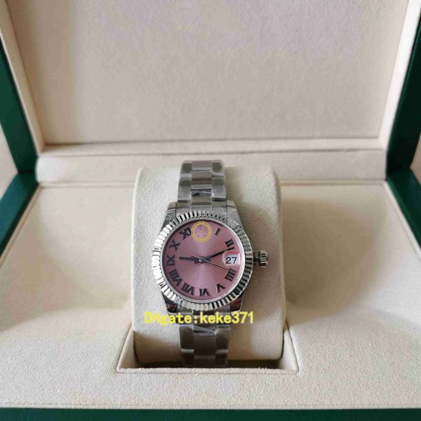 BPF Topselling Women's Watch 278274 31 мм розовый римский циферблат из нержавеющей стали Устрицы.