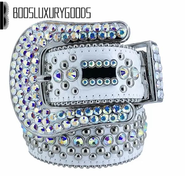 

2022 designer belt bb simon belts for men women shiny diamond belt white cintura uomo boosluxurygoods, Black;brown
