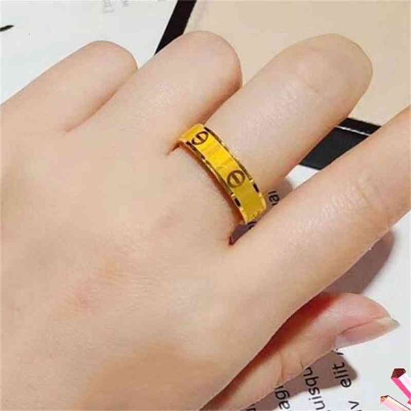 

luxuryfull gold 999 ring straight thread closed pure smooth dead mouth couple, Silver