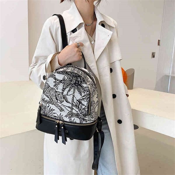 

backpack women's fashion versatile simple large capacity backpack girls' leisure small book trend 80% off purse sales
