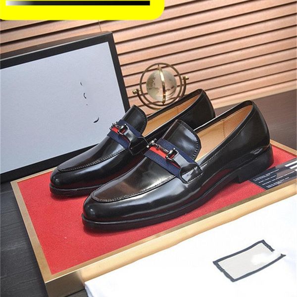 A11 Designer Fashion Luxury Mocassini da uomo in pelle fatti a mano Nero Marrone Scarpe da lavoro casual da lavoro Scarpe da uomo da sposa per feste Taglia Eur 38-45