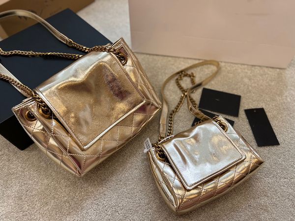 

designer shoulder bag women's gold chain bag delivery box