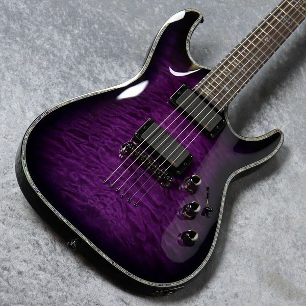 

hellraiser ad-c-1--hr trans purple burst electric guitar