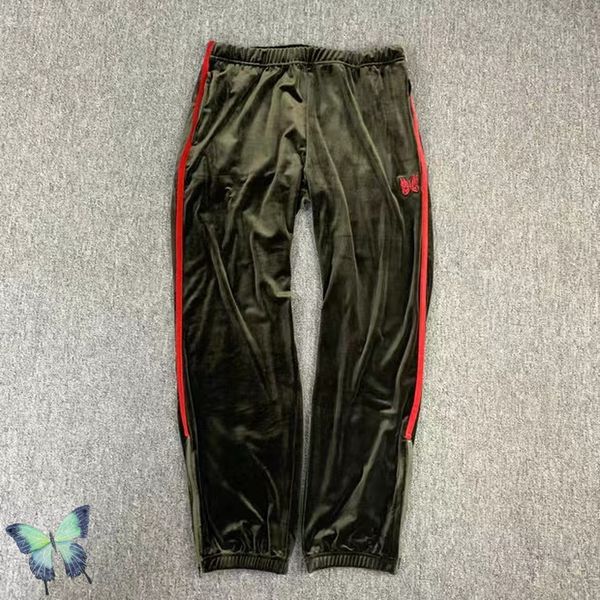 

2022ss embroidered sweatpants pants women men green color, Black