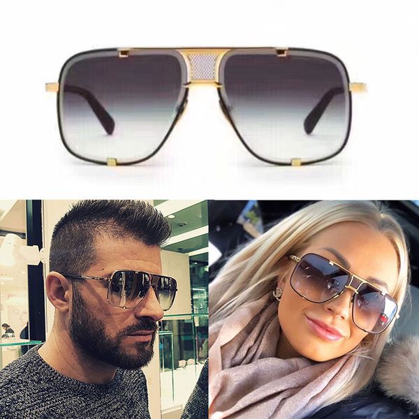 H Frauen Dita ner Sonnenbrille Männer Fünf Metall Rahmenlose Einteilige Marke Top Qualität Original Box