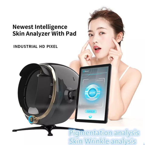

new portable magic mirror 3d skin analyzer machine scanner face analysis automatic recognition beauty equipment with ce