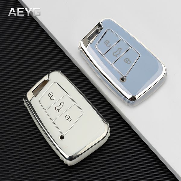 

fashion tpu car key case full cover shell fob for volkswagen vw tiguan mk2 magotan passat b8 cc for skoda superb a7 accessories
