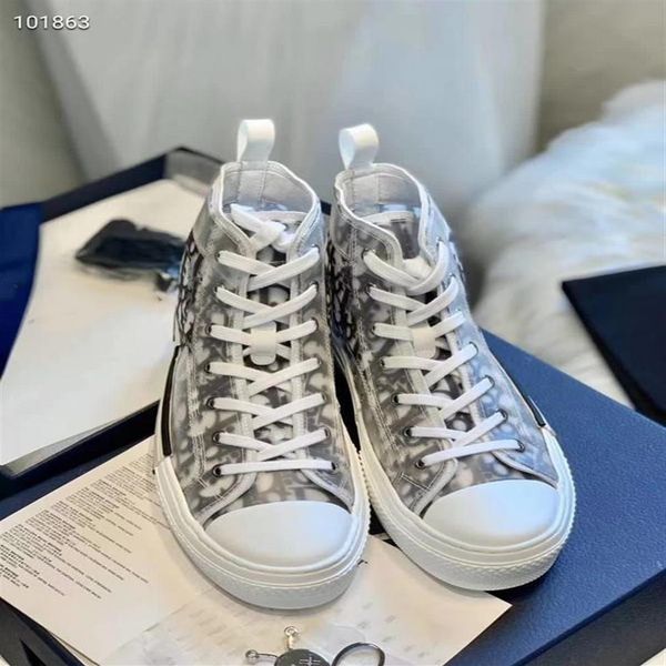 

2021 fashion high-sneakers with design classic oblique printing shoe men women couple models outdoor casual shoes2232, Black;red