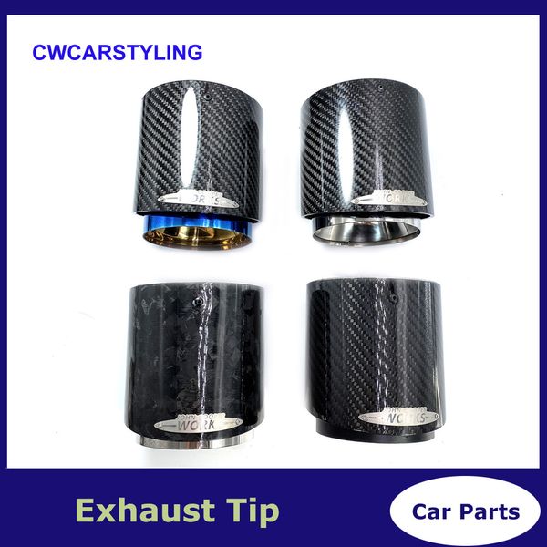 

4 color carbon fiber mini exhaust tip muffler tips fit for r55 r56 r57 r58 r59 r60 r61 f54 f55 f56 f57 f60 mini cooper 1 pcs