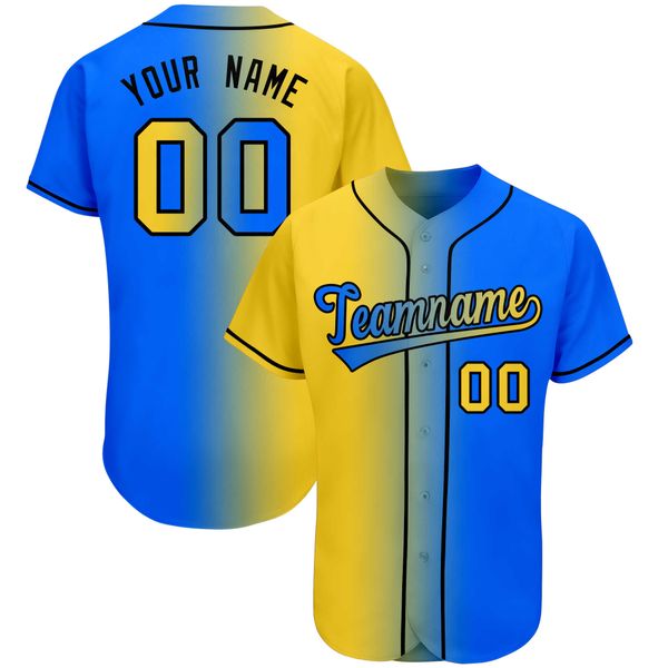 

Factory Price With Best Design Full Sublimated Print Name/Number Baseball Uniform Fashion Style Design Baseball Jersey Gradiengt, As pic
