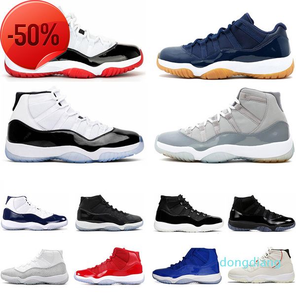 

11 11s citrus mens basketball shoes sneakers university low legend blue white bred infrared concord 45 space jam cool grey gamma women s, Black