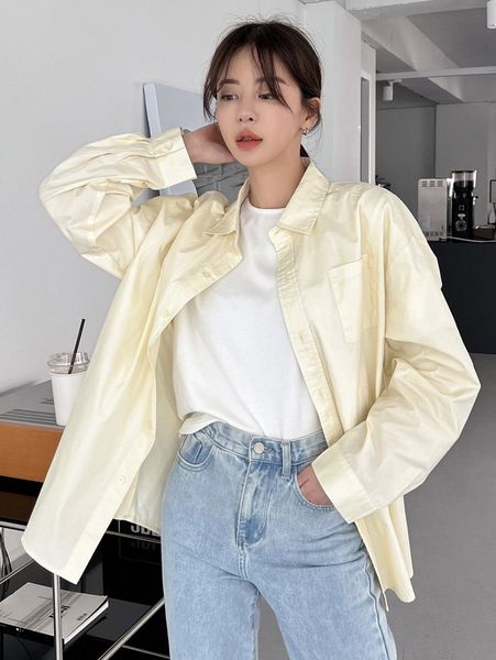 

dazy pocket front drop shoulder blouse e6cw#, White