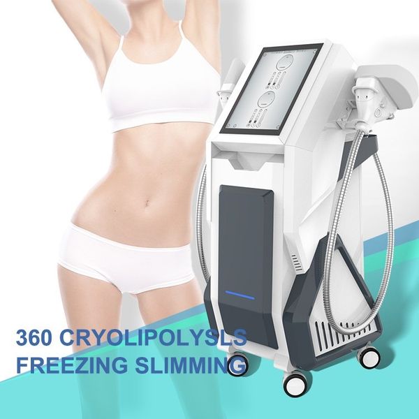 

new 360 degree fat e machine cooling 2 handles cryolipolysis slimming cryo double chin cellulite removal cryotherapy sculpt equipment on sal