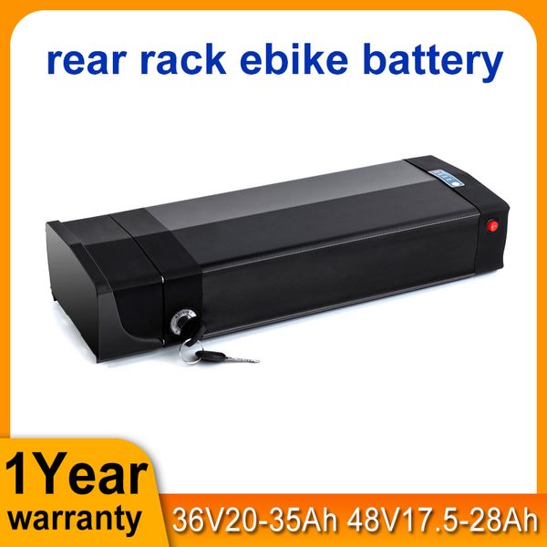 

rear rack ebike battery 36v 22.5ah 25ah 48v 17.5ah 20ahfor 1000w 750w 500w 350w bbs02 motor electric bike