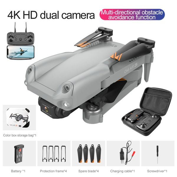 4K HD Çift Kameralı RC Drone Hava Simülatörleri Fotoğrafçılık Uzaktan Kumanda Quadcopter İHA Engellerden Kaçınma Fonksiyonu OAS Air 2S K99 Max